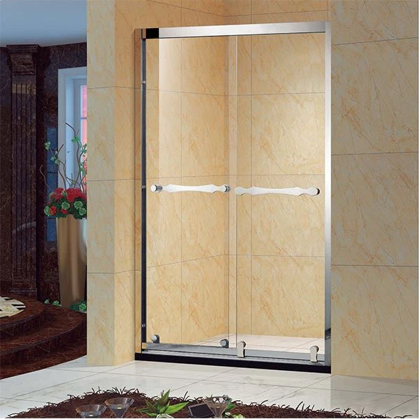 Pintu kamar mandi kaca geser ganda