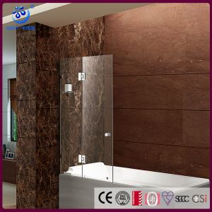 BI Lipat Over Bath Frameless Bathtub Kaca Pintu Mandi, Chrome Finish (KD3204T)