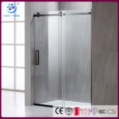 Layar shower pintu geser rol hitam