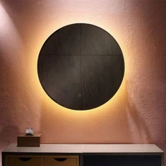 Cermin LED bundar