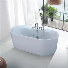 Bathtub berdiri bebas dengan shower